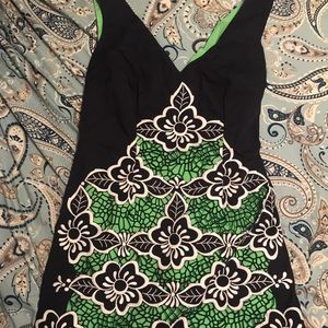 Size 0 Green and Navy Lilly Pulitzer Dress